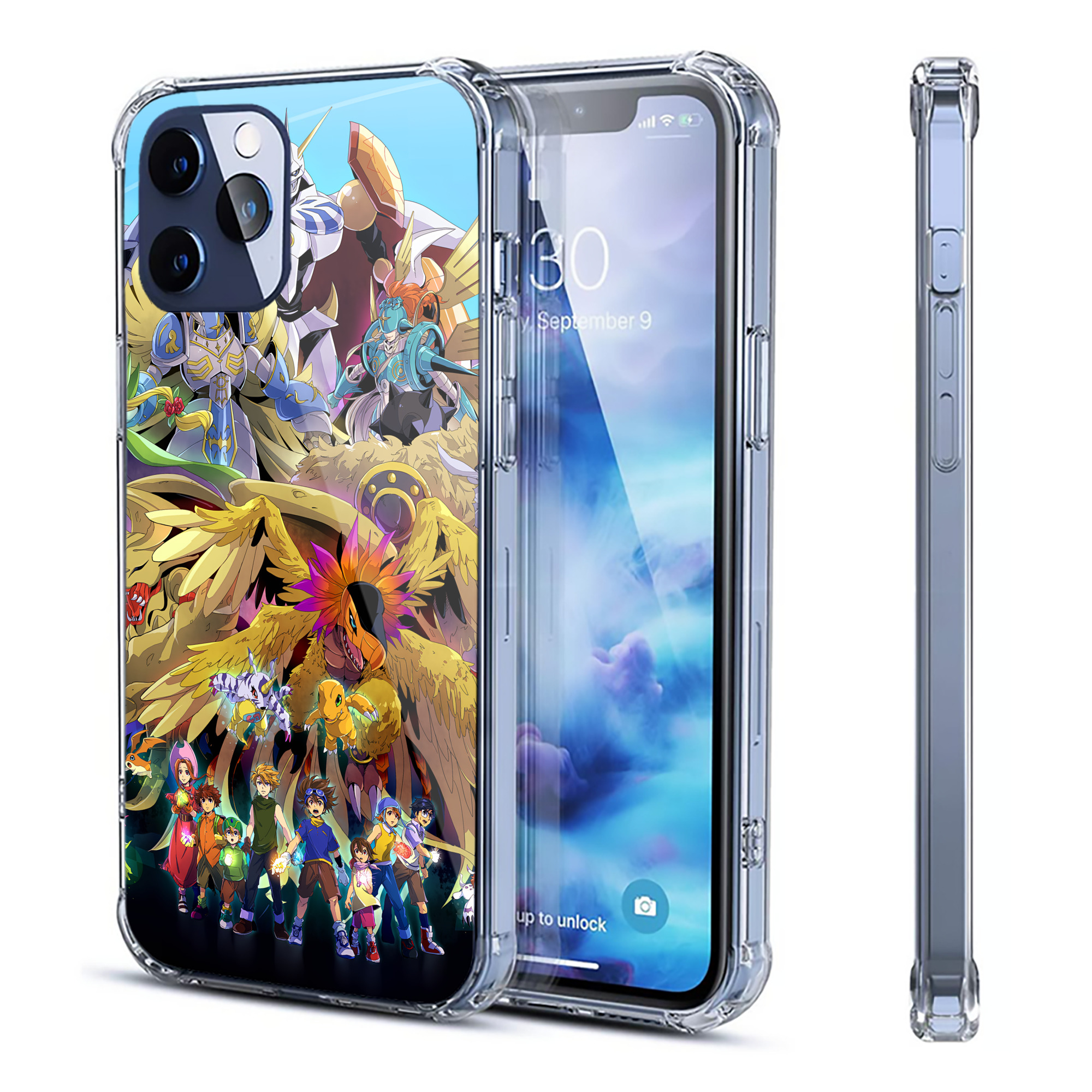 （画像用） Digimon デジタルモンスター/デジモン 【iPhone 12シリーズ対応】透明スマホケース（クリアソフトケース）